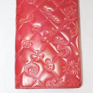 Chanel Patent Leather Lucky Symbols Yen Wallet Red Clutch